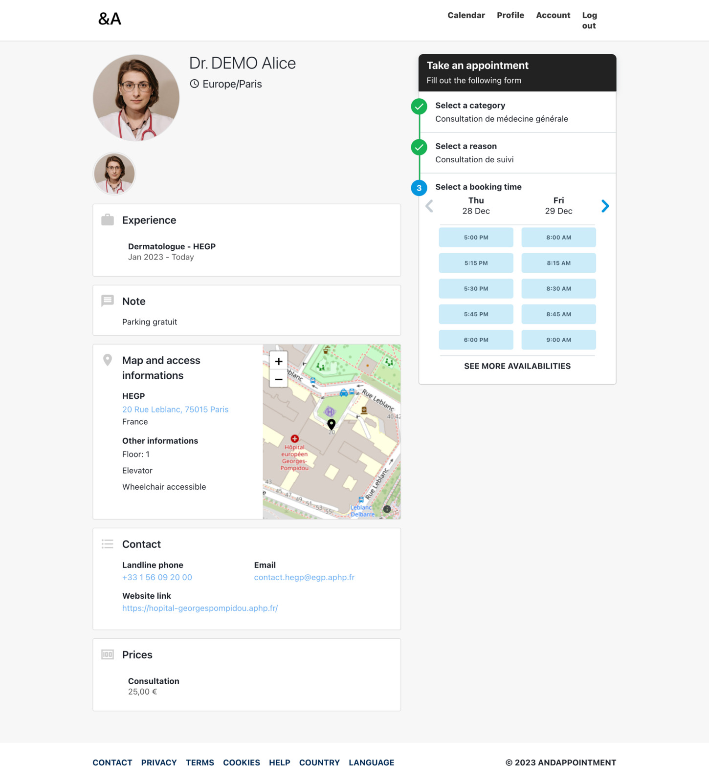 Professional profile